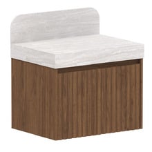 Harper 685mm Wall Hung Single Vanity with Solid Surface Countertop